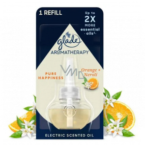Glade Aromatherapy Electric Scented Oil Pure Happiness Orange + Neroli flüssige Nachfüllung für elektrische Lufterfrischer 20 ml