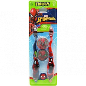 Firefly Spiderman Zahnbürste mit Kappe für Kinder 2 Stück