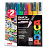 Posca Universal-Satz von Acrylmarkern 0,9 - 1,3 mm Sommer Sommerfarben 8 Stück PC-3M