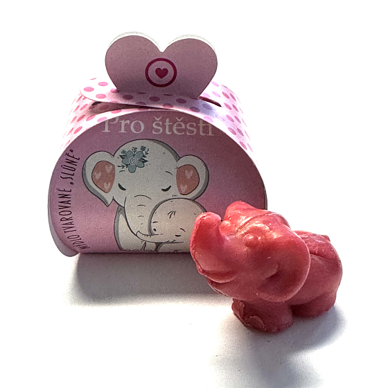 NeoCos For Happiness Elefanten-Toilettenseife mit Rosenduft 25 g