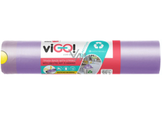 Vigo Odpadkový pytel fialový zatahovací 60 l, 27µ, 60 x 52 cm, 10 kusů