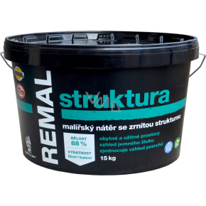 REMAL Struktur Malerfarbe mit körniger Struktur, 15 kg