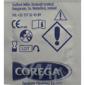Corega Tabs Teile Reinigungstabletten für kieferorthopädische Zahnspangen 1 Stück