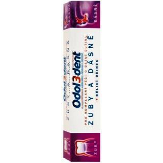 Odol3dent Zähne + Zahnfleisch Zahnpasta mit Bleaching-Effekt 75 ml