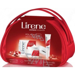 Lirene Folacin Advanced 50+ Tagescreme + Augencreme und Beutel, Kosmetikset