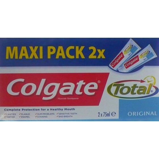 Colgate Total Original Zahnpasta 2x75 ml, Duopack