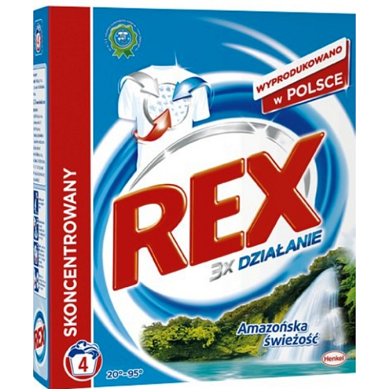 Rex 3x Action Amazonia Frische Pro-White Waschpulver 4 Dosen à 300 g
