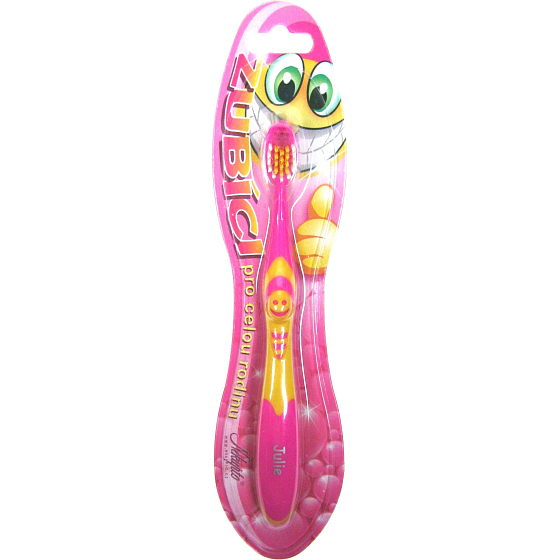 Nekupto Zähne Zahnbürste für Kinder namens Julie soft 1 Stück