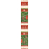 Nekupto Geschenkpapier 70 x 500 cm Weihnachten Rot-grüne Zapfen und Schleifen