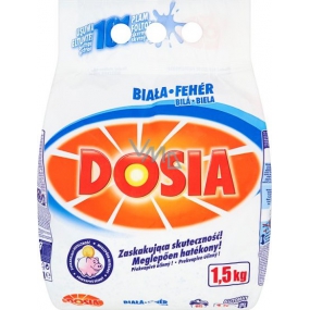 Dosia Weißes Waschpulver für weißes Leinen 15 Dosen von 1,5 kg