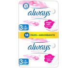 Always Sensitive Ultra Night Duo Damenbinden mit Flügeln 14 Stück
