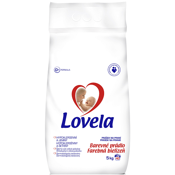 Lovela Farbige Wäsche Hypoallergenes Waschpulver 40 Dosen 5 kg
