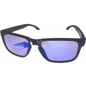 Dudes & Dudettes Sonnenbrille für Kinder schwarz blaues Glas JK4420