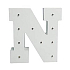 Nekupto Holz LED Buchstabe N Dekoration 16 cm