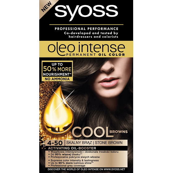 Syoss Oleo Intense Color ammoniakfreie Haarfarbe 4-50 Dunkles Eisbraun