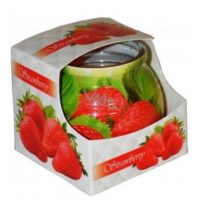 Admit Strawberry - Erdbeer-Deko-Duftkerze im Glas 80 g