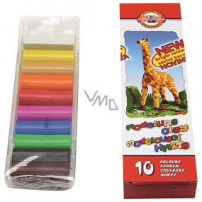 Koh-i-Noor Schule Modelliermasse Giraffe 10 Farben von 20 g