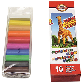 Koh-i-Noor Schule Modelliermasse Giraffe 10 Farben von 20 g Koh-i-Noor Schule Modelliermasse Giraffe 10 Farben von 20 g