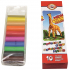 Koh-i-Noor Schule Modelliermasse Giraffe 10 Farben von 20 g