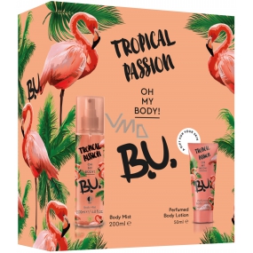 BU Tropical Passion Körperspray für Frauen 200 ml + Körperlotion 50 ml, Kosmetikset
