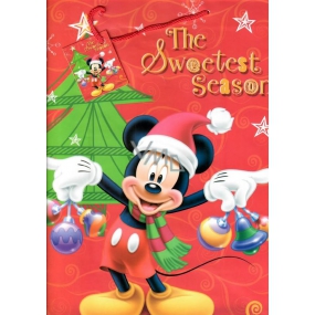 Ditipo Geschenk Papiertüte 26,4 x 12 x 32,4 cm Disney Mickey Mouse hält Dekorationen