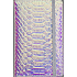 Albi Block holographisch gefüttert mit Gummiband Blau-Silber 14 x 9 x 1,5 cm