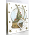 Degen Geschenk Papiertüte 18 x 22,5 x 9,7 cm Weihnachten Frohe Weihnachten Schneeglöckchen 001 LUX Medium