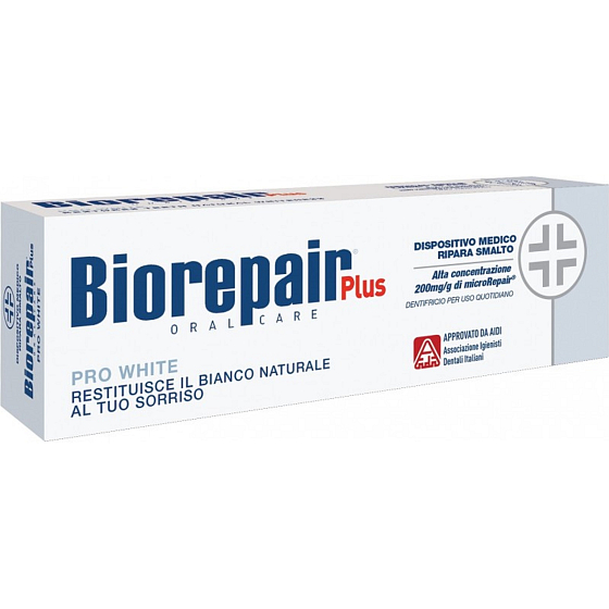 Biorepair Plus Pro White Zahnpasta zur Entfernung von Oberflächenpigmentierungen 75 ml