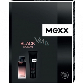 Mexx Black Woman Eau de Toilette für Frauen 30 ml + Duschgel 50 ml, Geschenkset für Frauen