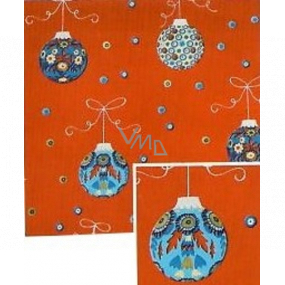 Nekupto Weihnachtsgeschenkpapier 70 x 200 cm Rote blaue Fläschchen
