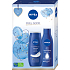 Nivea Feel Good Rich Nourishing nährende Körperlotion 250 ml + Creme Care cremiges Duschgel 250 ml, Kosmetikset für Frauen
