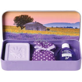 Esprit Provence Lavendel-Toilettenseife 60 g + ätherisches Öl 12 ml + Duftsäckchen + Dose, Kosmetikset für Frauen