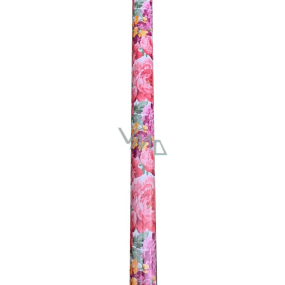 Nekupto Geschenkpapier 70 x 150 cm Rosa, lila Blumen