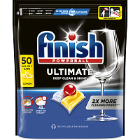 Finish Tabs für Geschirrspüler Ultimate All in 1 Lemon, 50 Stück