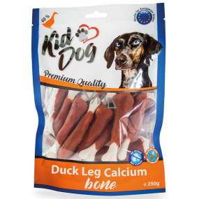 KidDog Entenkeule Kalziumknochen Entenkeule mit Kalziumknochen, Fleischleckerli für Hunde 250 g