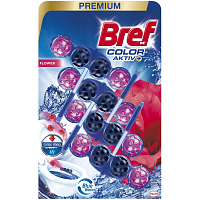 Bref Color Aktiv Flower Toilettenblock, 4× 50 g