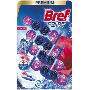 Bref Color Aktiv Flower Toilettenblock, 4× 50 g Bref Color Aktiv Flower Toilettenblock, 4× 50 g