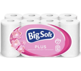 Big Soft Plus toaletní papír bílý 2 vrstvý 160 útržků 17,6 m 16 kusů