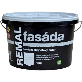 REMAL Fassadenfarbe auf Acrylbasis weiß 4 kg