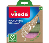 Vileda Mikrofasertuch aus recycelten Fasern, 3 Stück