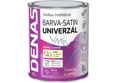 DENAS UNIVERZÁL-SATIN vrchní barva na dřevo, kov a beton, 0120 antracit, 0,7 kg