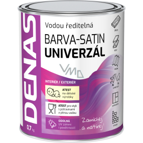 DENAS UNIVERZÁL-SATIN Oberfarbe für Holz, Metall und Beton, 0120 anthrazit, 0,7 kg DENAS UNIVERZÁL-SATIN Oberfarbe für Holz, Metall und Beton, 0120 anthrazit, 0,7 kg