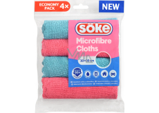 Spontex Söke Mikrofibre Cloths mehrzweck Mikrofasertücher 30 × 30 cm, 4 Stk