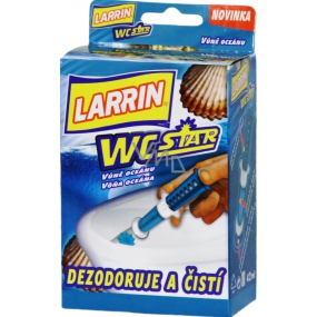 Larrin Toilet Star Duft Ocean Gel für Toilettenschüssel 7 mit Gelfüllung 42 ml