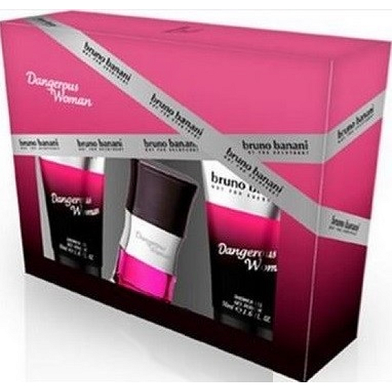 Bruno Banani Gefährliches Eau de Toilette für Frauen 20 ml + Duschgel 2 x 50 ml, Geschenkset