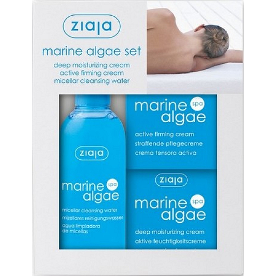 Ziaja Marine Algae Spa Algencreme 50 ml + Creme 50 ml + Mizellenwasser 200 ml, Kosmetikset