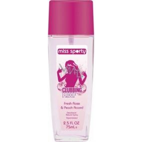 Miss Sports Love 2 Love Clubbing Proof parfümiertes Deodorantglas für Frauen 75 ml