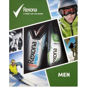 Rexona Men Dry Quantum Antitranspirant Deodorant Spray für Männer 150 ml + Cool Ice Duschgel 250 ml, Kosmetikset