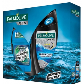 Palmolive Men Sailor Fresh Care 3-in-1-Duschgel für Körper, Gesicht und Haare für Männer 250 ml + Mennen Speed Stick Kraft der Natur Avalanche Deodorant Stick für Männer 60 g, Kosmetikset
