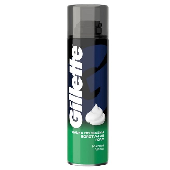 Gillette Classic Menthol Rasierschaum für Männer 300 ml